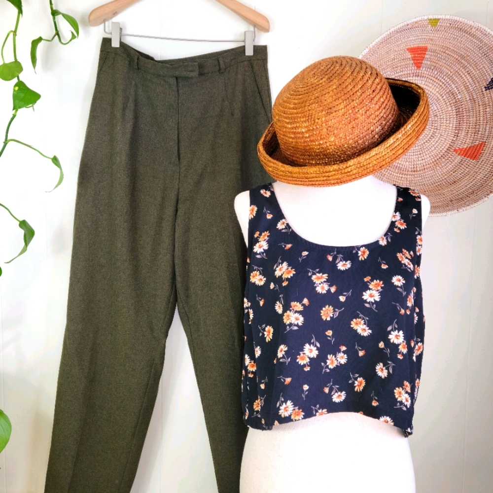 Vintage high-waisted 90s pants